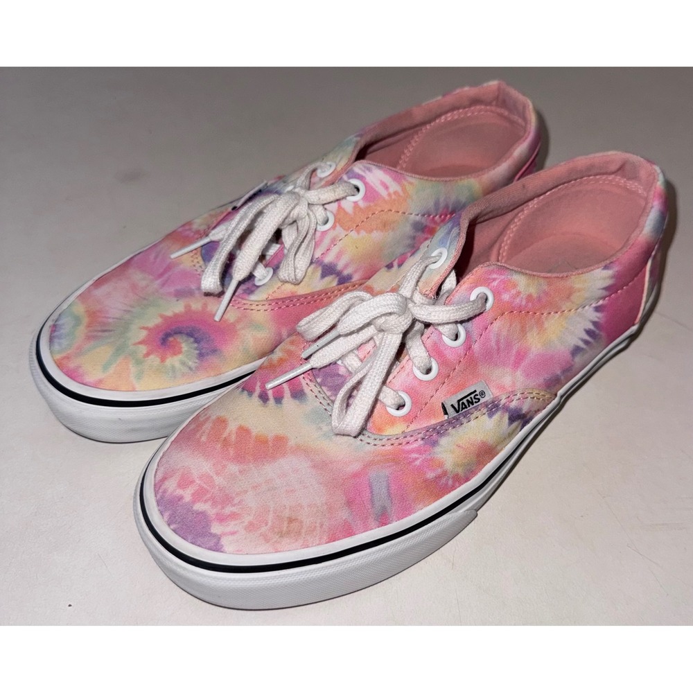 Vans Doheny Lo Sneakers Canvas Tie Dye Hippie Multicolor Pink Low Top Womens 8.5